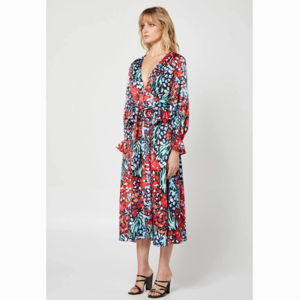 Elliatt Leah Dress Donna Print Red Blue Floral